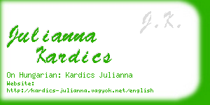 julianna kardics business card